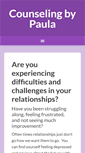 Mobile Screenshot of counselingbypaula.com