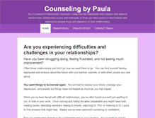 Tablet Screenshot of counselingbypaula.com